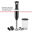 Kitchenaid® Cordless Variable Speed Hand Blender with Chopper and Whisk Attachment KHBBV83OB
