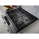 Kitchenaid® 30-Inch 5-Burner Gas Convection Front Control Range KSGG700ESS