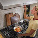 Kitchenaid® 48'' 585 or 1170 CFM Motor Class Commercial-Style Wall-Mount Canopy Range Hood KVWC958KSS