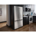 Kitchenaid® 22 cu.ft. 36-Inch Width Counter Depth French Door Refrigerator with Interior Dispense KRFC302ESS