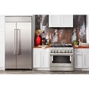 KitchenAid® 36'' Smart Commercial-Style Gas Range with 6 Burners KFGC506JSS