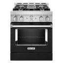 KitchenAid® 30'' Smart Commercial-Style Gas Range with 4 Burners KFGC500JBK