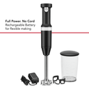 Kitchenaid® Cordless Variable Speed Hand Blender with Chopper and Whisk Attachment KHBBV83BM