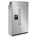 Kitchenaid® 29.4 Cu. Ft. 48" Built-In Side-by-Side Refrigerator with Ice and Water Dispenser KBSD708MSS