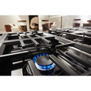 KitchenAid® 48'' Smart Commercial-Style Dual Fuel Range with Griddle KFDC558JPA