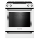 Kitchenaid® 30-Inch 5-Element Electric Convection Slide-In Range with Baking Drawer YKSEB900EWH