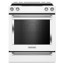 Kitchenaid® 30-Inch 5-Element Electric Convection Slide-In Range with Baking Drawer YKSEB900EWH