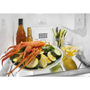 Kitchenaid® 19.9 cu ft. Counter-Depth Side-by-Side Refrigerator with Exterior Ice and Water KRSC700HBS