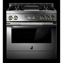 Jennair® 36 RISE™ Gas Professional-Style Range with Chrome-Infused Griddle JGRP536HL