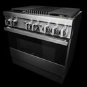Jennair® 36" NOIR™ Dual-Fuel Professional-Style Range JDRP636HM