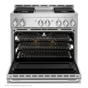 Jennair® 36 NOIR™ Gas Professional-Style Range with Chrome-Infused Griddle JGRP536HM