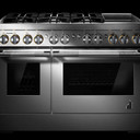 Jennair® 48" RISE™ Dual-Fuel Professional-Style Range with Chrome-Infused Griddle JDRP548HL