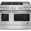 Jennair® 48" RISE™ Gas Professional-Style Range with Chrome-Infused Griddle JGRP548HL