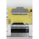 Jennair® NOIR™ 48 Dual-Fuel Professional-Style Range with Chrome-Infused Griddle and Steam Assist JDSP548HM