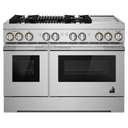 Jennair® RISE™ 48 Dual-Fuel Professional-Style Range with Chrome-Infused Griddle and Grill JDRP748HL