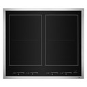 Jennair® 24" Lustre Stainless Induction Flex Cooktop JIC4724HS