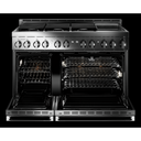 Jennair® 48 NOIR™ Gas Professional-Style Range with Chrome-Infused Griddle JGRP548HM