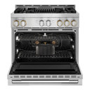 Jennair® 36" RISE™ Gas Professional-Style Range with Infrared Grill JGRP636HL