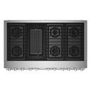 Jennair® NOIR™ 48" Dual-Fuel Professional Range with Gas Grill JDRP648HM