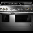 Jennair® 48" RISE™ Gas Professional-Style Range with Chrome-Infused Griddle and Infrared Grill JGRP748HL