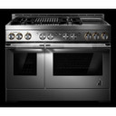 Jennair® 48" RISE™ Gas Professional-Style Range with Chrome-Infused Griddle and Infrared Grill JGRP748HL