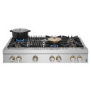Jennair® 48" RISE™ Gas Professional-Style Rangetop with Gas Grill JGCP648HL