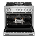 Jennair® NOIR™ 36 Gas Professional-Style Range with Grill JGRP636HM