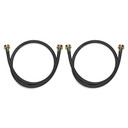 4' Black Washer Inlet Hoses 1050 PSI - 2 Pack 8212546RP