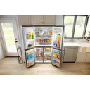 Whirlpool® 36-Inch Counter Depth 4 Door Refrigerator with Ice Maker in Door WRQC7836RZ