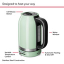 Kitchenaid® 1.7 Liter Electric Kettle KEK1701PT Kitchenaid® 1.7 Liter Electric Kettle KEK1701PT