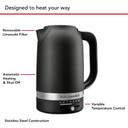 Kitchenaid® 1.7 Liter Electric Kettle KEK1701BK Kitchenaid® 1.7 Liter Electric Kettle KEK1701BK