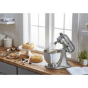 Kitchenaid® Artisan® Series Tilt-Head Stand Mixer with 5 Quart  White Colorfast Finish Stainless Steel Bowl KSM150WPCU