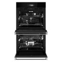 Jennair® NOIR™ Double Wall Oven with MultiMode® True Convection with Smooth Glide Flat-Tine Racks JOEDC530RM