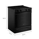 Whirlpool® 30-inch Electric Range with Air Cooking Technology YWSES5030SB