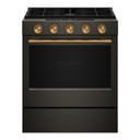 Kitchenaid® 30-Inch 5-burner Gas Slide-In Convection Range KSGS530SBE
