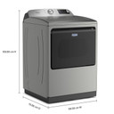 Maytag® 7.4 Cu. Ft. Pet Pro Top Load Electric Dryer with Extra Power and Sanitize Cycle YMED7205RR