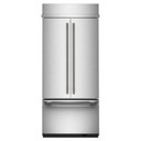 Kitchenaid® 20.8 Cu. Ft. 36" Built-In French Door Bottom Mount Refrigerator with Platinum Interior KBFN536SPS