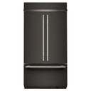 Kitchenaid® 24.2 Cu. Ft. 42" Built-In French Door Bottom Mount Refrigerator with Platinum Interior KBFN542SBE