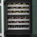 Kitchenaid® 24" Undercounter Wine Cellar with Full-Extension Metal-Front Racks KUWL324SSB