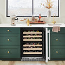 Kitchenaid® 24" Undercounter Wine Cellar with Full-Extension Wood-Front Racks KUWR524SPS