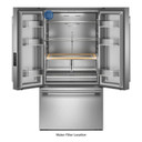 Kitchenaid® 31 cu. ft. French Door Refrigerator with Interior Water and Ice KRFF336SPS
