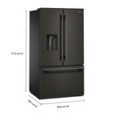 Kitchenaid® 30 cu. ft. French Door Refrigerator with Exterior Water and Ice KRFF436SBE