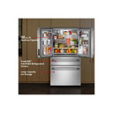 Kitchenaid® 30 cu. ft. French Door Refrigerator with Interior Water and Ice and FreshChill™ Full-Width Refrigerated Drawer KRMF336SPS