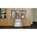 Kitchenaid® 29 cu. ft. French Door Refrigerator with Exterior Water and Ice and FreshChill™ Full-Width Refrigerated Drawer KRMF436SPS