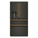 Kitchenaid® 29 cu. ft. French Door Refrigerator with Exterior Water and Ice and FreshChill™ Full-Width Refrigerated Drawer KRMF436SBE