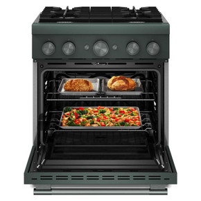 KitchenAid® 30-Inch 4 Burner Commercial-Style Dual Fuel Range with No Preheat Air Fry Mode KFDS930SJP