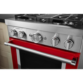 KitchenAid® 30'' Smart Commercial-Style Gas Range with 4 Burners KFGC500JPA