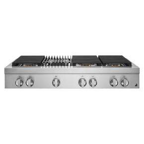 Jennair® 48" NOIR™ Gas Professional-Style Rangetop with Gas Grill JGCP648HM