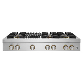 Jennair® 48" RISE™ Gas Professional-Style Rangetop with Gas Grill JGCP648HL