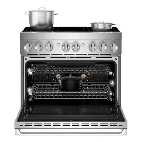 Jennair® NOIR™ 36" Induction Professional-Style Range JPIFC736RM Jennair® NOIR™ 36" Induction Professional-Style Range JPIFC736RM